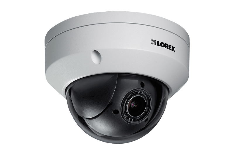 Lorex 4K (16 Camera Capable) 4TB NVR System with Eight 2K Pan Tilt Zoom IP Cameras - Lorex Technology Inc.