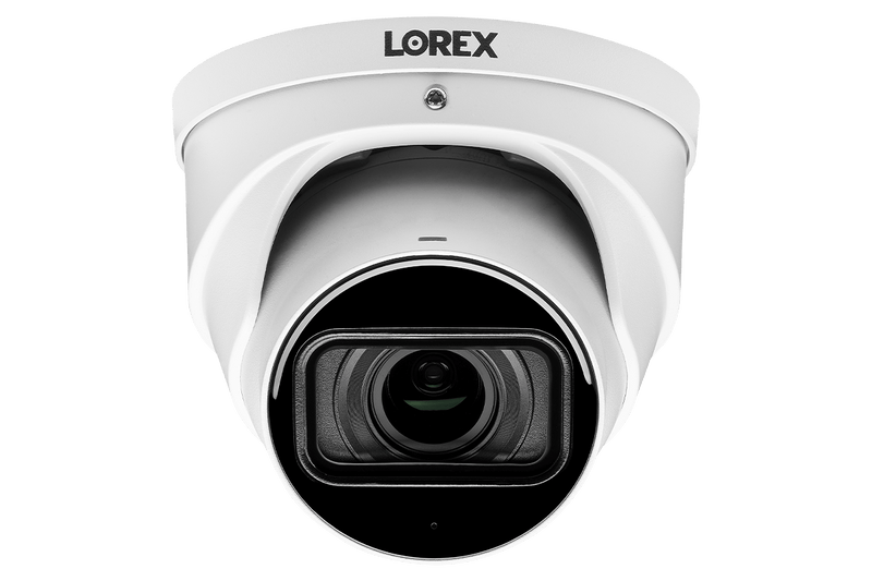 Lorex 4K (16 Camera Capable) 4TB Wired NVR System with Nocturnal 4 Smart IP Dome Cameras Featuring Motorized Varifocal Lens, Listen-In Audio and 30FPS Recording - Lorex Technology Inc.
