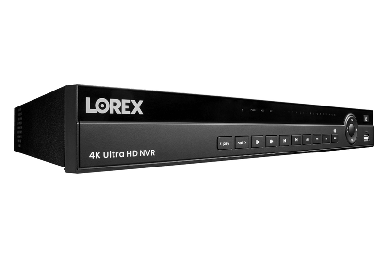 Lorex 4K (16 Camera Capable) 4TB Wired NVR System with Nocturnal 4 Smart IP Dome Cameras Featuring Motorized Varifocal Lens, Listen-In Audio and 30FPS Recording - Lorex Technology Inc.