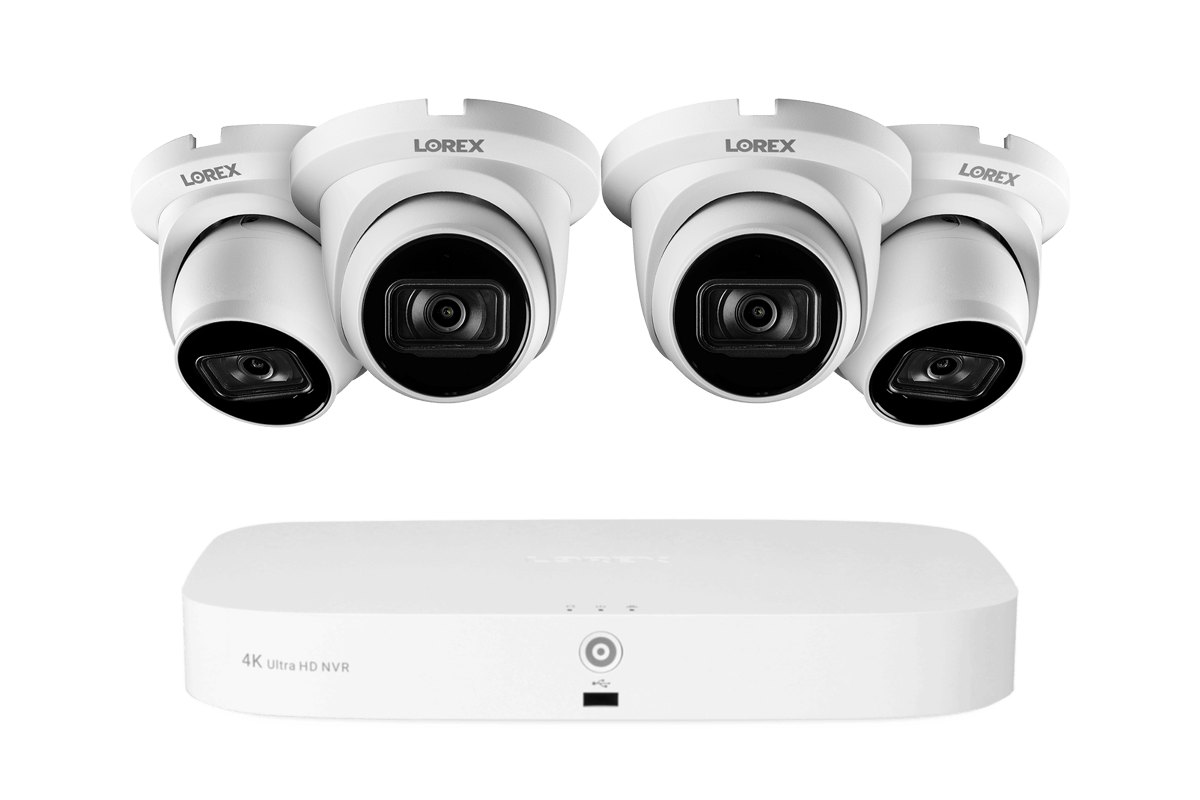Lorex 4K 16-Camera Capable (8 Wired + 8 Fusion Wi-Fi) 2TB Wired NVR System with IP Dome Cameras featuring Listen-In Audio - Lorex Technology Inc.
