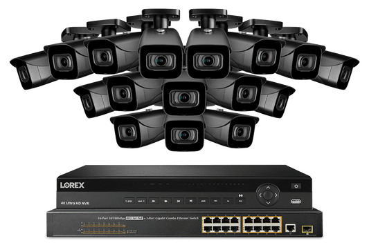 Lorex 4K (32 Camera Capable) 8TB Wired NVR System with IP Bullet Cameras - Lorex Technology Inc.