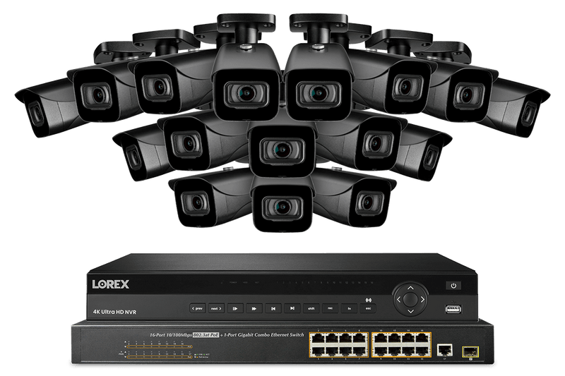 Lorex 4K (32 Camera Capable) 8TB Wired NVR System with IP Bullet Cameras - Lorex Technology Inc.