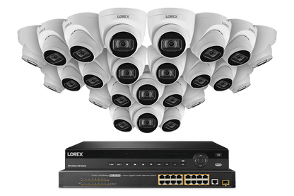 Lorex 4K (32 Camera Capable) 8TB Wired NVR System with IP Dome Cameras Featuring Listen-In Audio - Lorex Technology Inc.