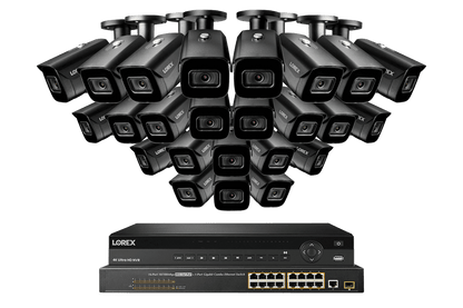 Lorex 4K (32 Camera Capable) 8TB Wired NVR System with Nocturnal 3 Smart IP Bullet Cameras Featuring Motorized Varifocal Lens and 30FPS Recording - Lorex Technology Inc.