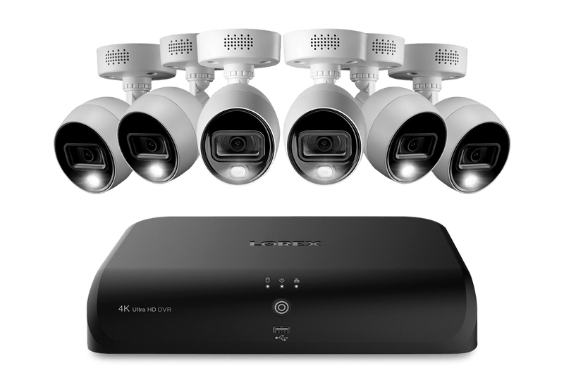 Lorex 4K (8 Camera Capable) 1TB Wired DVR System with Active Deterrence Bullet Cameras - Lorex Technology Inc.