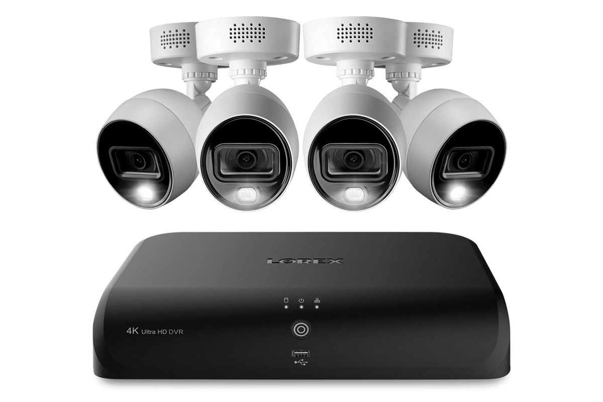 Lorex 4K (8 Camera Capable) 1TB Wired DVR System with Active Deterrence Bullet Cameras - Lorex Technology Inc.
