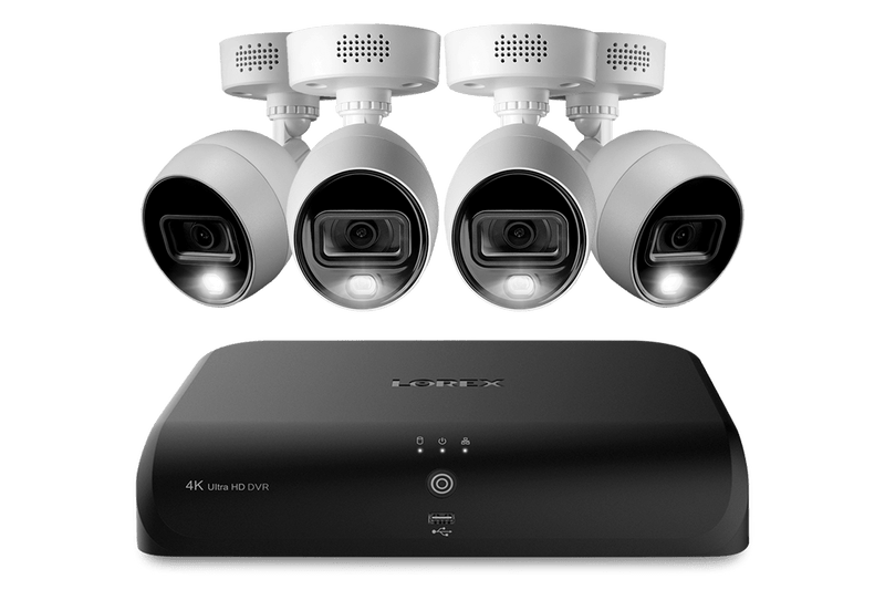 Lorex 4K (8 Camera Capable) 1TB Wired DVR System with Active Deterrence Bullet Cameras - Lorex Technology Inc.
