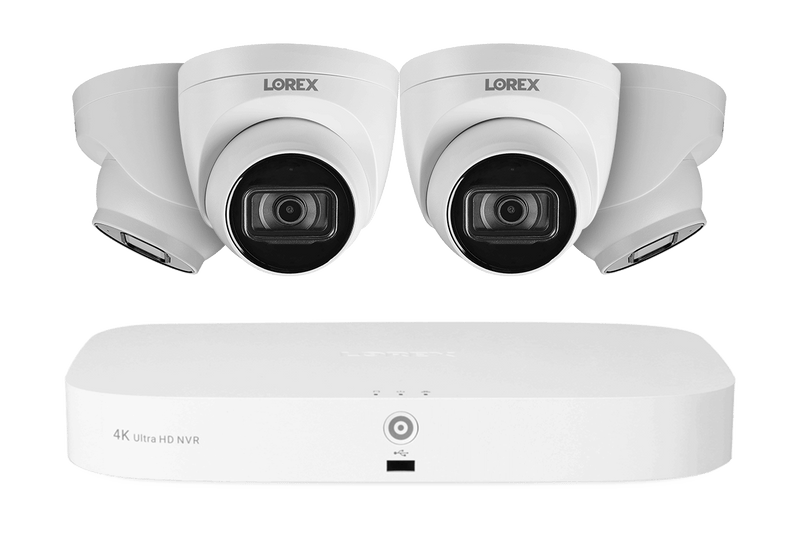 Lorex 4K 8-Channel 2TB Wired NVR System with 4 Dome Cameras - Lorex Technology Inc.