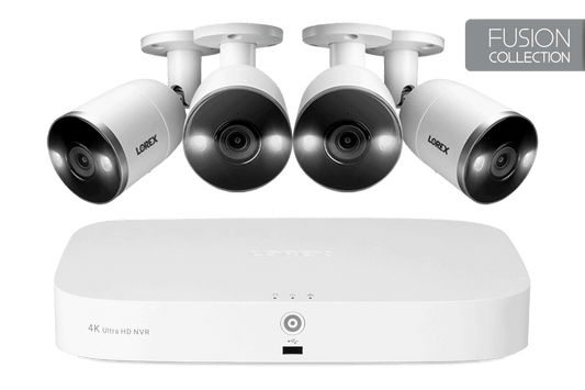 Lorex 4K NVR Security System with Smart Deterrence Cameras, Fusion Capabilities and Smart Motion Detection Plus - Lorex Technology Inc.