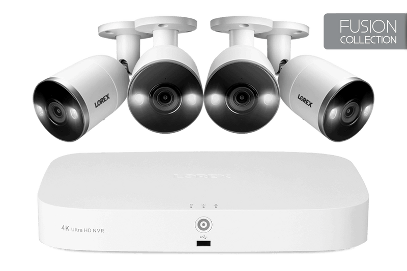 Lorex 4K NVR Security System with Smart Deterrence Cameras, Fusion Capabilities and Smart Motion Detection Plus - Lorex Technology Inc.