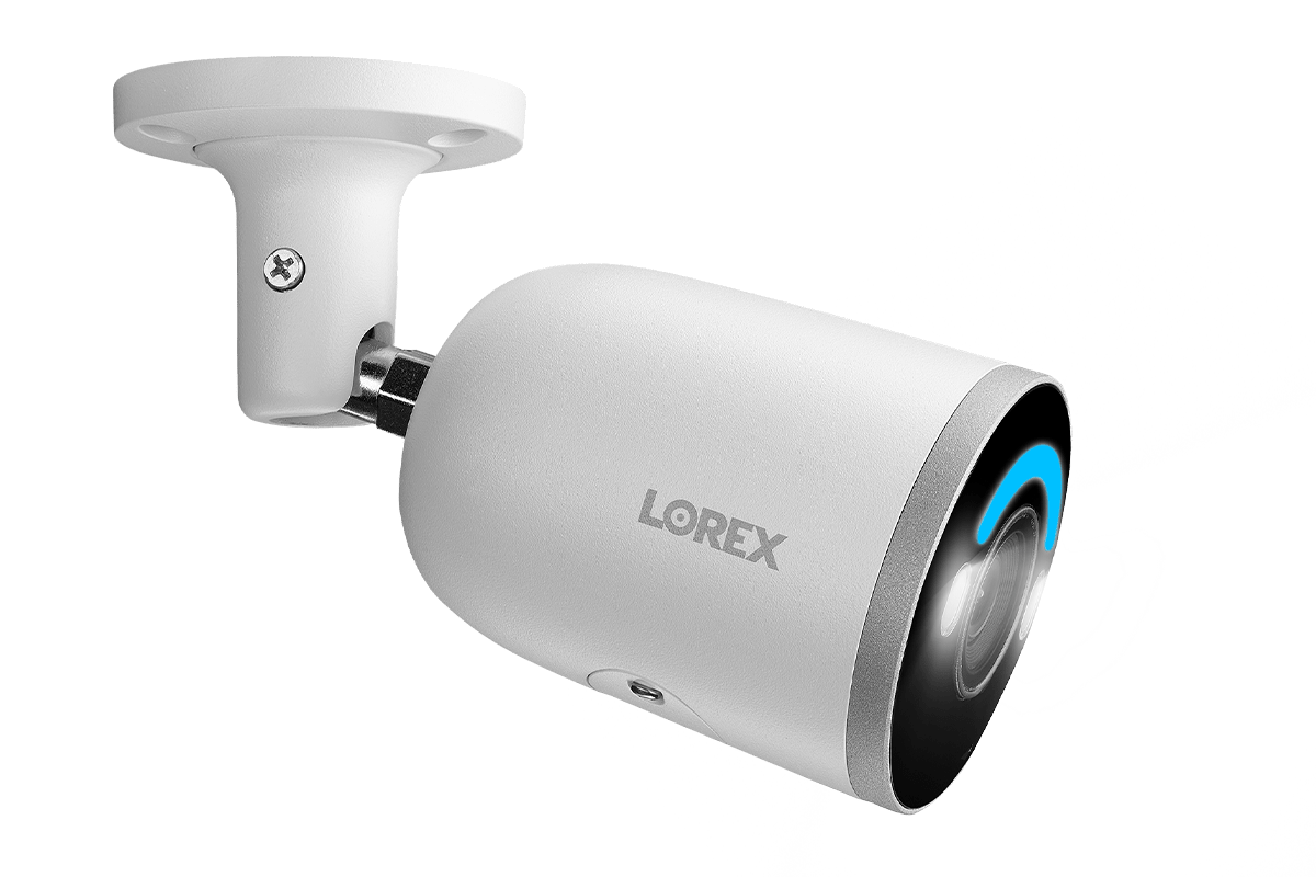 Lorex 4K Smart Security Lighting Deterrence Bullet AI PoE IP Wired Camera - Lorex Technology Inc.