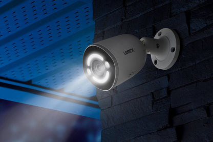 Lorex 4K Ultra HD 16 Camera Capable (8 Wired + 8 Fusion Wi-Fi) 2TB Wired NVR System with 4 IP Smart Security Lighting Cameras - Lorex Technology Inc.