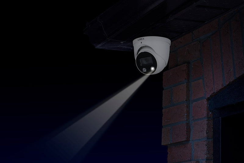 Lorex 8-channel Fusion NVR System with 4 Smart Deterrence Security Cameras - Lorex Technology Inc.