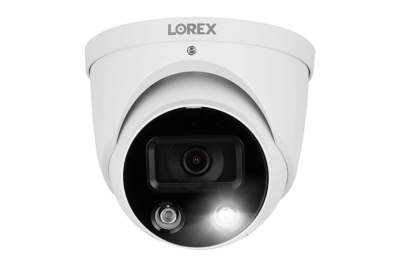 Lorex 8-channel Fusion NVR System with 4 Smart Deterrence Security Cameras - Lorex Technology Inc.