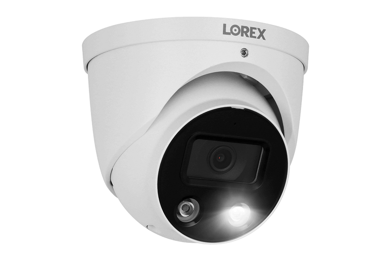 Lorex 8-channel Fusion NVR System with 4 Smart Deterrence Security Cameras - Lorex Technology Inc.