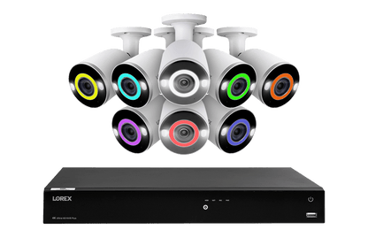 Lorex Fusion 4K (16 Camera Capable) 3TB Wired NVR System with Bullet Camera Featuring Smart Security Lighting and 2-Way Audio - Lorex Technology Inc.