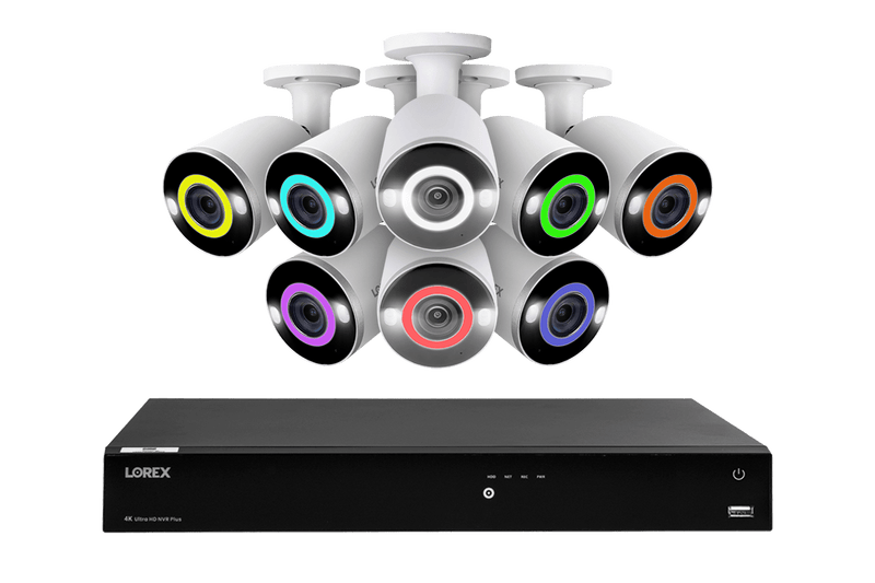 Lorex Fusion 4K (16 Camera Capable) 3TB Wired NVR System with Bullet Camera Featuring Smart Security Lighting and 2-Way Audio - Lorex Technology Inc.