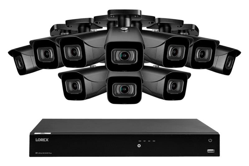 Lorex Fusion 4K (16 Camera Capable) 3TB Wired NVR System with IP Bullet Cameras - Lorex Technology Inc.