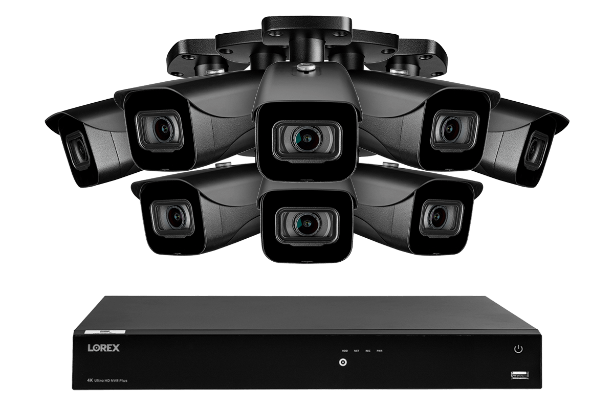 Lorex Fusion 4K (16 Camera Capable) 3TB Wired NVR System with IP Bullet Cameras - Amazon - Lorex Technology Inc.