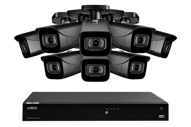 Lorex Fusion 4K (16 Camera Capable) 3TB Wired NVR System with IP Bullet Cameras - Amazon - Lorex Technology Inc.