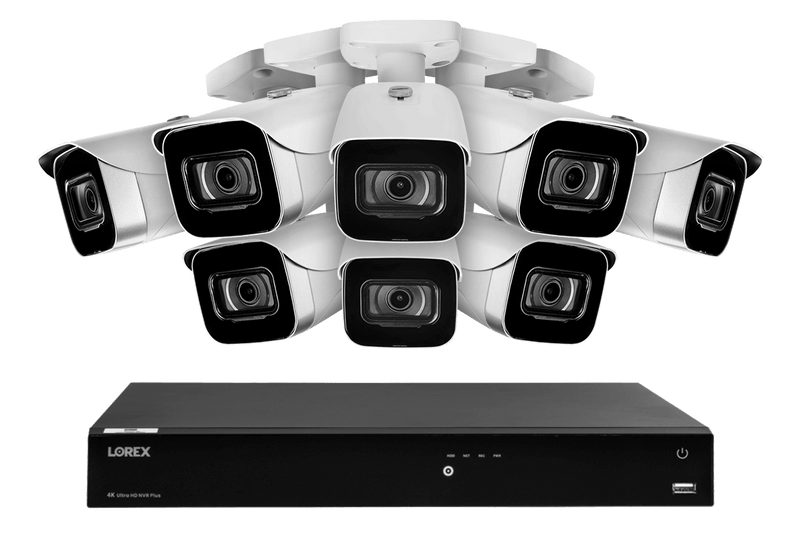 Lorex Fusion 4K (16 Camera Capable) 3TB Wired NVR System with IP Bullet Cameras - Amazon - Lorex Technology Inc.