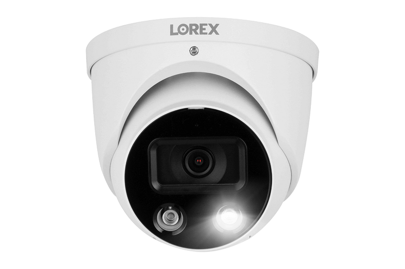 Lorex Fusion 4K (16 Camera Capable) 4TB Wired NVR System with Dome Cameras Featuring Smart Deterrence and Two-Way Talk - Lorex Technology Inc.