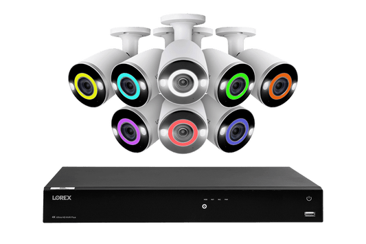 Lorex Fusion 4K 16-Channel 3TB Wired NVR System with 8 Bullet Cameras Featuring Smart Deterrence and 2-Way Talk - Amazon - Lorex Technology Inc.