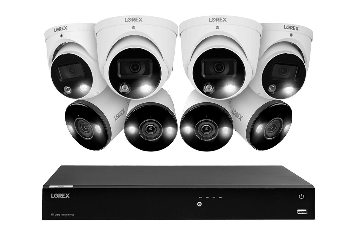 Lorex Fusion 4K 16-Channel 3TB Wired NVR System with Dome and Bullet Smart Deterrence Cameras - Lorex Technology Inc.