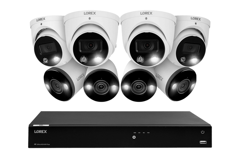 Lorex Fusion 4K 16-Channel 3TB Wired NVR System with Dome and Bullet Smart Deterrence Cameras - Lorex Technology Inc.
