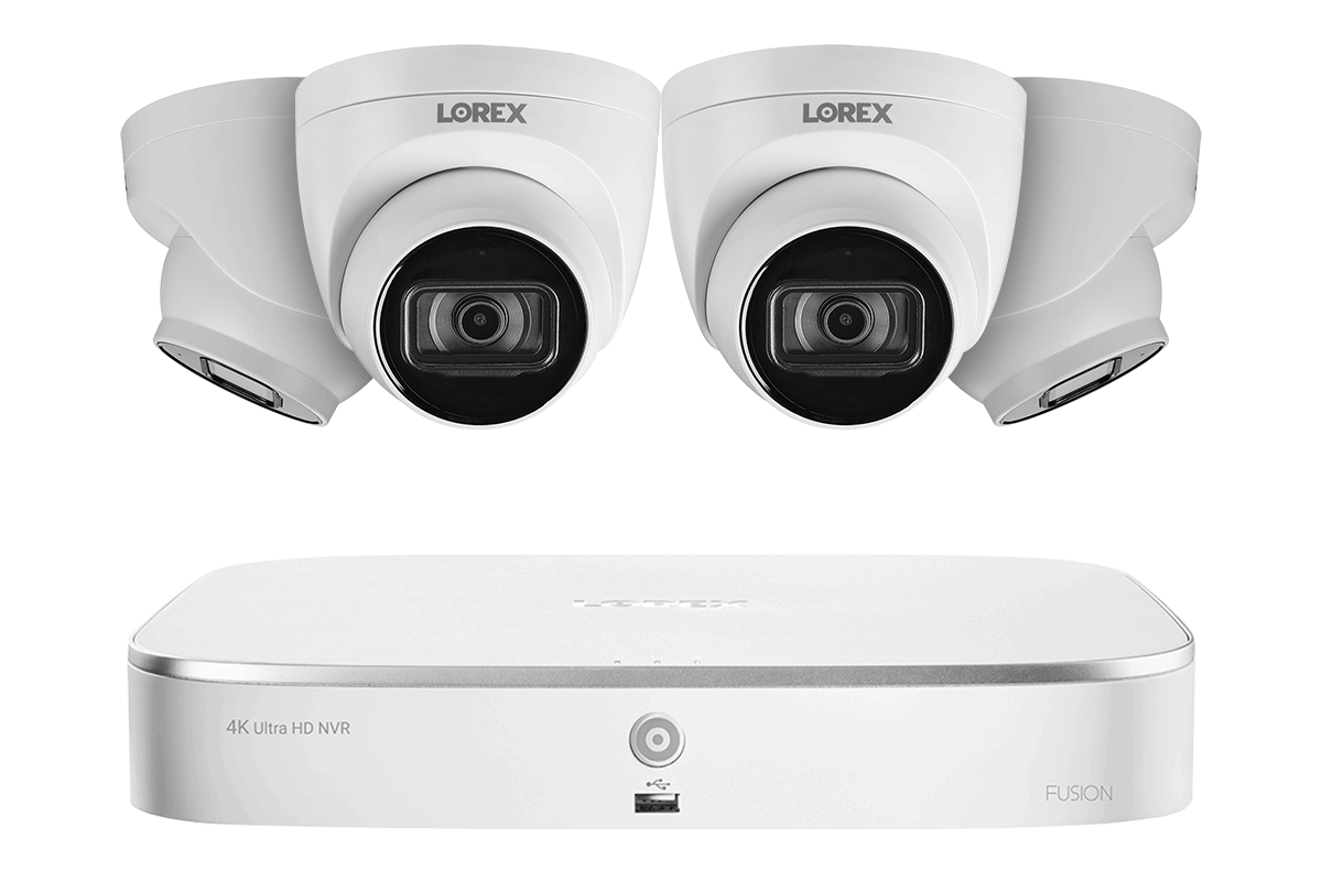 Lorex Fusion 4K 16-Channel (8 Wired + 8 Wi-Fi) 2TB NVR System with Dome Cameras featuring Listen-In Audio - Amazon - Lorex Technology Inc.