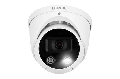 Lorex Fusion 4K 8-Channel 2TB Wired NVR System with 6 Dome Cameras + 2K Wi-Fi Video Doorbell, Wi-Fi Floodlight Camera and Smart Sensor Kit - Lorex Technology Inc.
