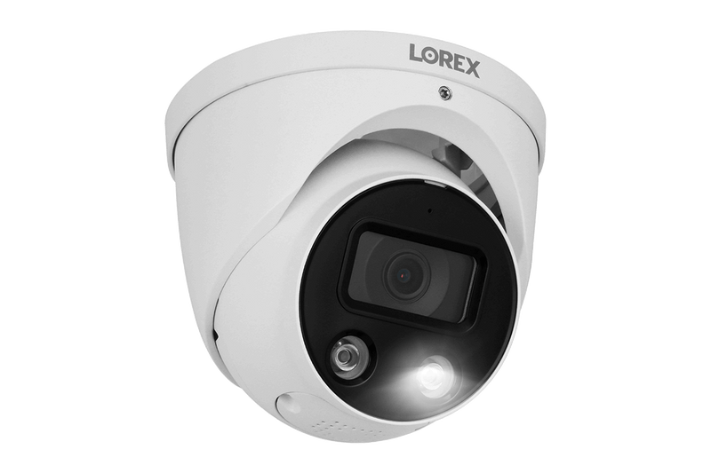 Lorex Fusion 4K 8-Channel 2TB Wired NVR System with 6 Dome Cameras + 2K Wi-Fi Video Doorbell, Wi-Fi Floodlight Camera and Smart Sensor Kit - Lorex Technology Inc.