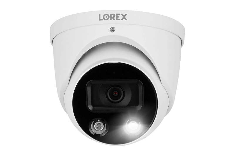 Lorex Fusion 4K 8-Channel 2TB Wired NVR System with Dome and Bullet Smart Deterrence Cameras - Lorex Technology Inc.