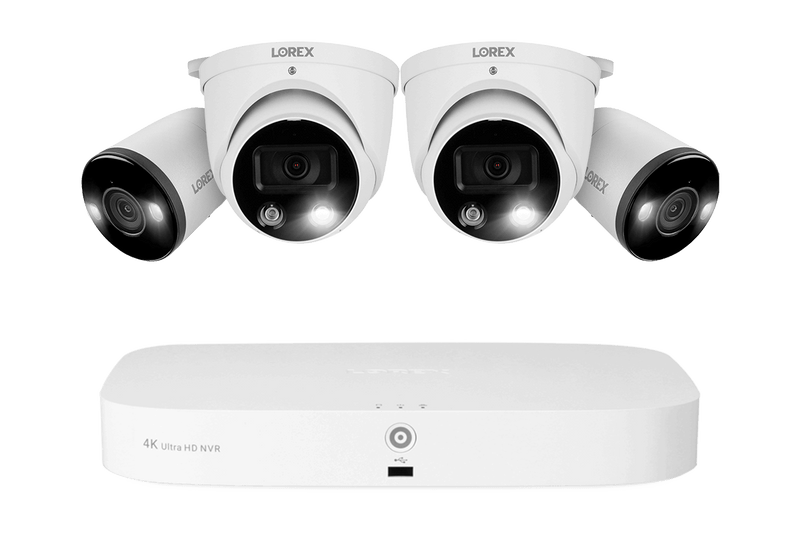 Lorex Fusion 4K 8-Channel 2TB Wired NVR System with Dome and Bullet Smart Deterrence Cameras - Lorex Technology Inc.