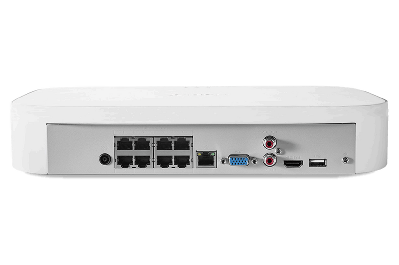 Lorex Fusion 4K 8-Channel 2TB Wired NVR System with Four 4K IP Cameras + Two 2K Wi-Fi Indoor Cameras - Lorex Technology Inc.