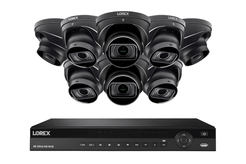 Lorex Nocturnal 3 4K (16 Camera Capable) 4TB Wired NVR System with Smart IP Dome Cameras, 30FPS Recording, Listen-in Audio and Motorized Varifocal Zoom Lenses - Lorex Technology Inc.
