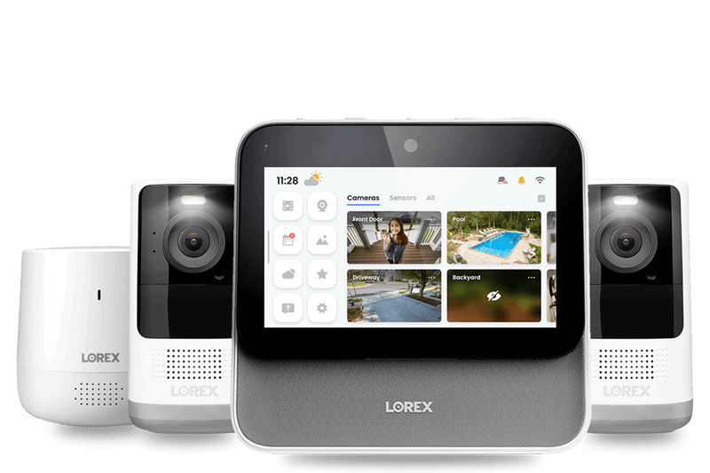 Lorex Smart Home Security Center with Two 2K Battery Cameras and Range Extender - Lorex Technology Inc.