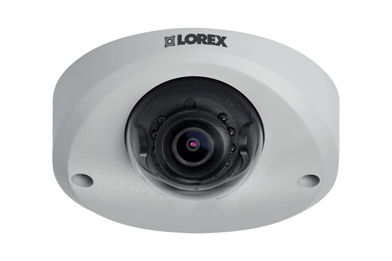 Mini Audio HD IP 2K Metal Dome Security Camera, 150ft Color Night Vision (2-pack) - Lorex Technology Inc.