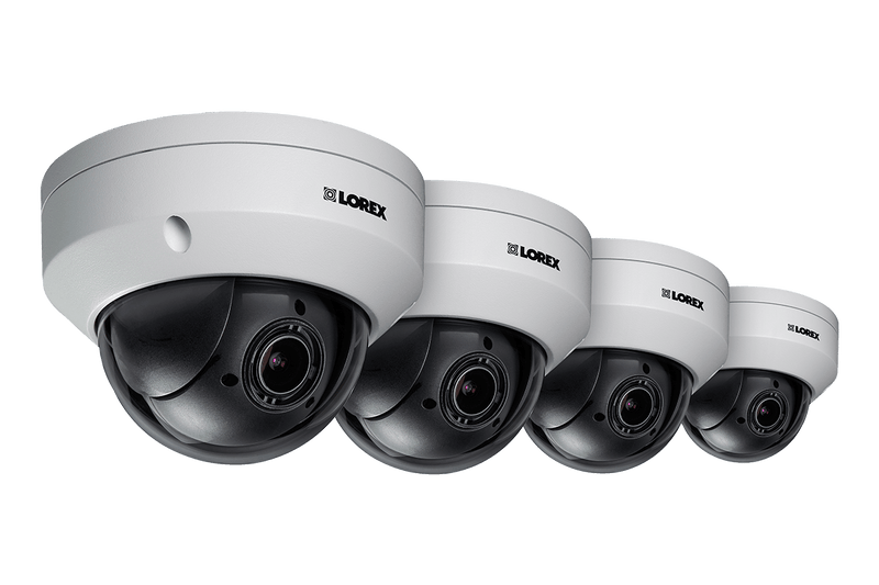 Pan-Tilt-Zoom Outoor Metal Camera, 4x Optical Zoom with 1080p HD Video & Color Night Vision (4-pack) - Lorex Technology Inc.
