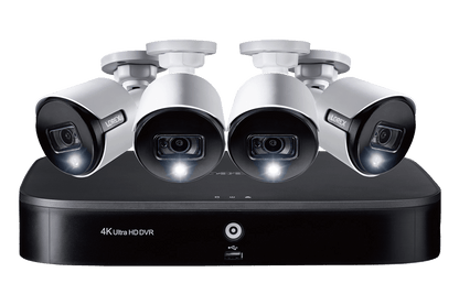 Smart 4K 8-channel 2TB DVR with 5MP Deterrence Bullet Cameras - Lorex Technology Inc.