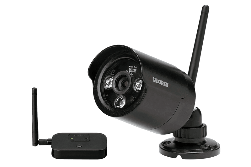 Wireless security camera with night vision (black) - Lorex Technology Inc.
