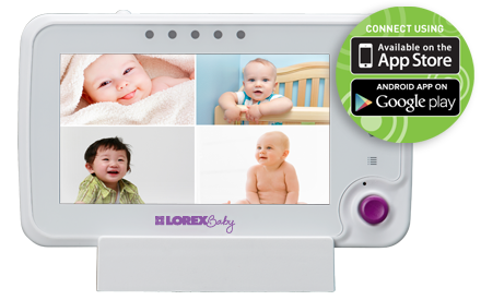 View your baby on your smartphone or tablet